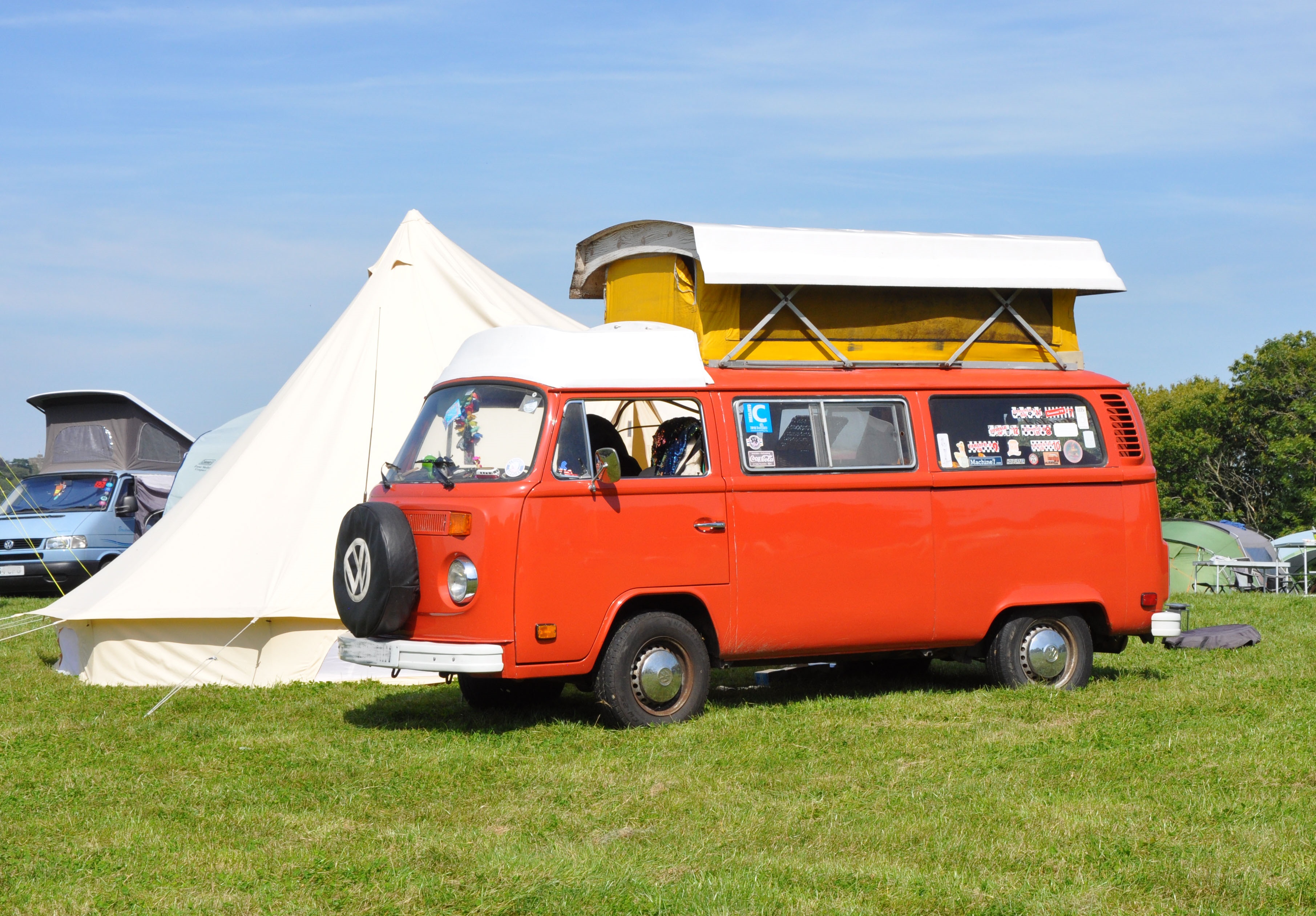 Campervans at Bedgebury Camping