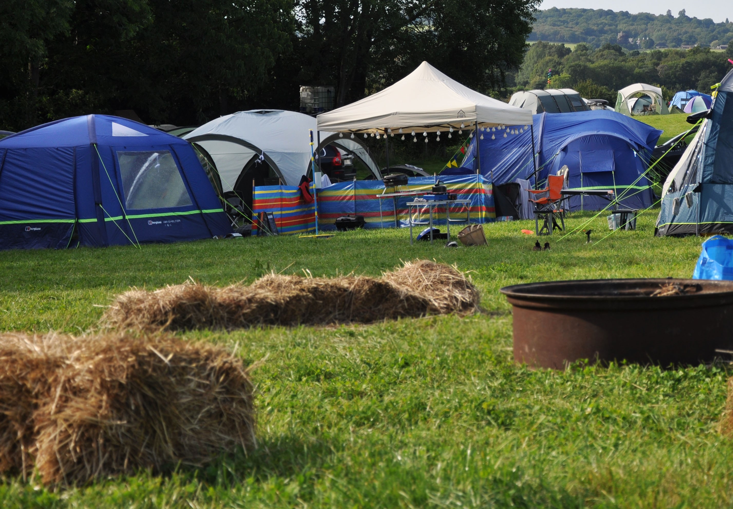 Large group camping at Bedgebury Camping